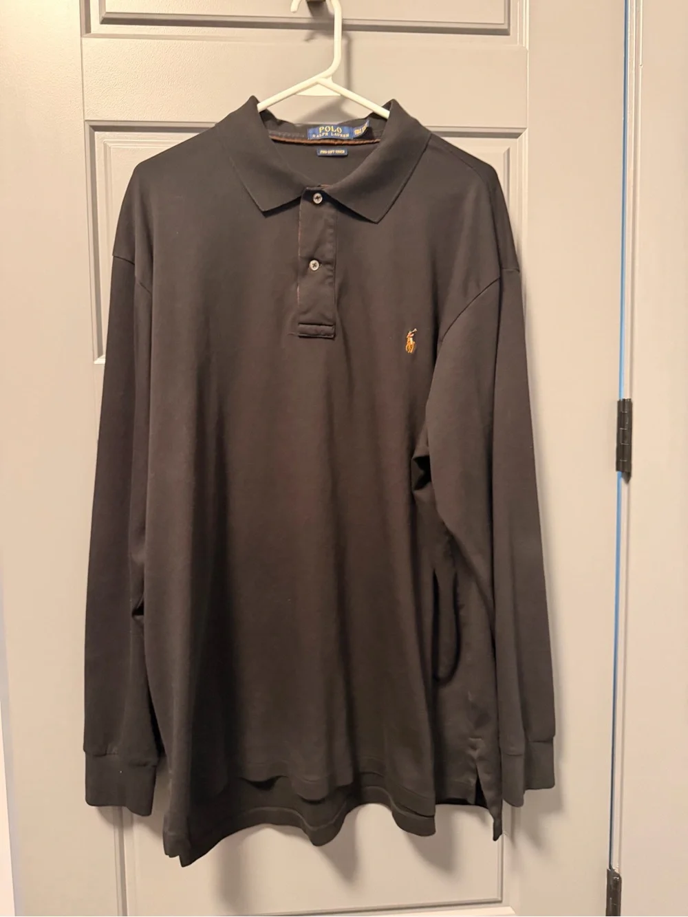 Polo by Ralph Lauren Men’s Classic Fit Long-Sleeve Polo Black 2XLT